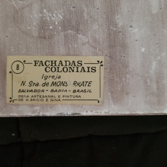 VINTAGE Chalkware 3d wall hanging of 15 Century Ca - Picture 2 of 4